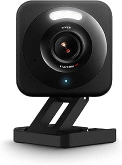 WYZE CAM v4, 2K HD Wi-Fi Smart Home Security Camera, Indoor & Outdoor Use, Pet/Baby Monitor, Motion Activated Spotlight/Siren, Color Night Vision
