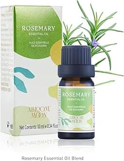 Rosemary Essential Oil Blend, 0.34 Fl Oz, Natural, Multipurpose Essential Oil Blend for Body Care, Aromatherapy, Massage, Hair Care