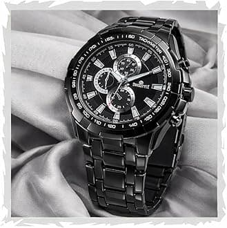 SWISSTYLE Black Chain Chrono Look Analog Watch for Men