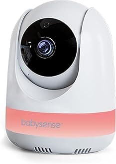 Add On Camera Video Baby Monitor MaxView, Remote Pan Tilt Zoom, Two-Way Talk-Back Audio, Long Range, Night Vision, RGB Night Light, Lullabies, Temperature Monitoring