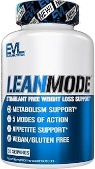 EVL Metabolic Energy Supplement - Multipurpose Herbal Metabolic Support with Invigorating Green Coffee Bean Extract - LeanMode Green Tea and Garcinia Cambogia Capsules - 30 Servings