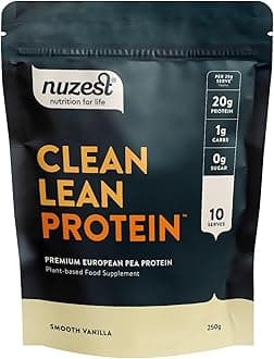 Vegan Protein Powders by Nuzest - Clean Lean Protein - Smooth Vanilla - Plant Based Pea Protein Shake - Low Calorie & Low Carb - Gluten Free - Dairy Free - 250g (10 Serving)