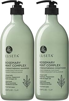 Rosemary Mint Strengthening Shampoo and Conditioner Set Nourish & Smooth Damaged Hair 2X1000ML