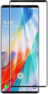 Newlike LG Wing 5G 5D Tempered Glass,Full Coverage Tempered Glass,9H Hardness,2.5d D, Ultra Clear, Anti Scratch Free Anti Finger Print For LG Wing 5G - Black