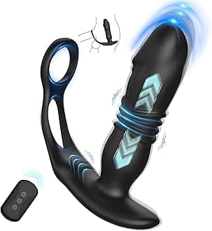 6.02 inches Special Silicone Massagers Kit with Water Resistant Play in Anywhere You Like (Black) for Man, Rechargeable Cordless Body Prostrate Massager with 9 Modes for Men Relax Massaging -ldcf3