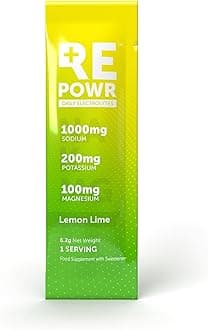Lemon Lime 30's - Clean Electrolytes Sachets Made with Natural Desert Salt | 1000mg Sodium. 200mg Potassium. 100mg Magnesium | Sugar Free. No Calories | Vegan, Keto and Fasting Friendly