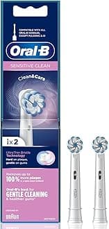 Oral-B ORIGINAL Sensitive Electric Toothbrush Soft Replacement Brush Heads [10X POWERFUL THAN COMPATIBLE PRODUCTS] For Vitalty,Pro,Smart Series, 2 refills, Gently removes plaque