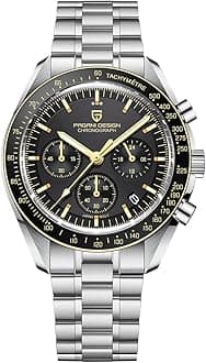 Pagani Design 1701 V3 Men's Chronograph Quartz Dial 40mm VK63 Movement Stainless Steel Mirror Sapphire Watch 100 Meter Water Resistant Sport Watch