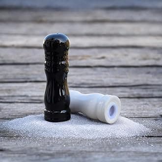 Salt Pepper Set for Dining Table & Kitchen | Ceramic Salt and Pepper Shakers, Salt Pepper Dispenser, Container, Sprinkler | Home | Cafe | Office - 60 ML (Chess Players, 1 Set)