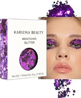 KARIZMA Bewitched Body Glitter, 10g Chunky Face, Hair, Eye & Body for Women, Rave & Festival Accessories, Cosmetic Makeup