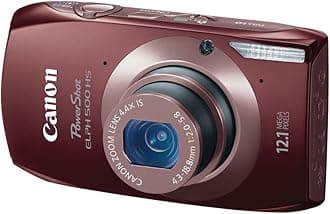 Canon PowerShot ELPH 500 HS 12.1 MP CMOS Digital Camera with Full HD Video and Ultra Wide Angle Lens (Brown)