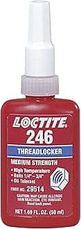 Loctite 246 High Temperature Medium Strength Threadlocker, 50 mL Bottle, Blue