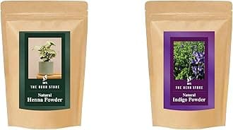 SHI'S THE HERB STORE Pure Natural Henna Powder 100 grams + Natural Indigo Powder 100 grams