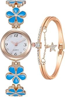 ADSBIAOYE Women's Bracelet Watch Fashion Item Waterproof Quartz Flower Shaped Watch