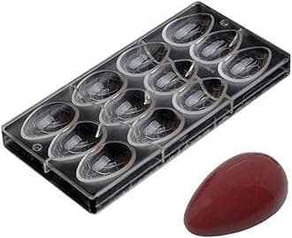 Grainrain Easter Egg Smooth surface Chocolate Mold DIY Handmade Chocolate Candy Mould Pastry Tools Bakeware (19270)