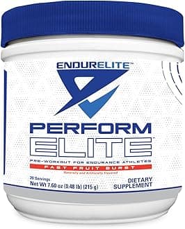 EndurElite Perform Elite- Pre Workout Energy Drink Powder Supplement- Pre-Workout Electrolytes for Endurance Athletes- 20 Servings- Fast Fruit Burst