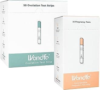 Ovulation Test Strips [50 Packs] - Early Result Pregnancy Test Strips [25 Packs]