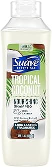 Suave Tropical Coconut Shampoo, Family-Size – Nourishing Formula for Dry Hair with Coconut Extract & Vitamin E, 22.5 Oz