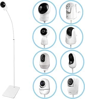 35 inch or 63 inch Floor Stand for Hellobaby, Infant Optics DXR-8/8 Pro, eufy, Vava/Hipp and Nooie Baby Monitor,Owlet and Motorola Baby Monitor, for Any Other Cameras with 1/4 Screw Mount