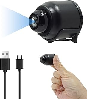 Mini WiFi Camera 1080P HD with Night Vision, Motion Detection, Remote Monitoring, 160° Wide Angle – Hidden Spy Cameras, Baby Monitor, Pet Cameras, Security Camera for Home, Office, Store, Warehouse