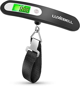 Digital Luggage Scale Vacation Travel Essentials Accessories Gifts for Traveler Portable Suitcase Handheld Weight Scale 110 lbs Hanging Baggage Travel Must Haves