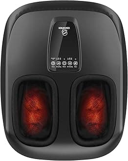 COMFIER Foot Massager with Heat,Rolling Compression Shiatu Feet Massage,Gifts for Men,Wen, Machine for Circulation,Neuropathy Pain,Plantar Fasciitis,Fits Foot Size up to 13”Global Recycled StandardGlobal Recycled StandardGlobal Recycled Standard