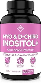 Optify Myo-Inositol & D-Chiro Inositol Supplement for Women – 40:1 Ratio Plus Folate and Vitamin D – Support Healthy Hormonal Balance, Regular Cycles, & Ovarian Health – 30-Day Supply