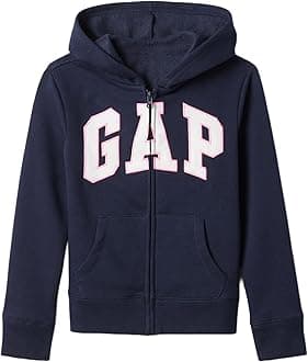 girls Logo Hoodie Hooded Full Zip Sweatshirt