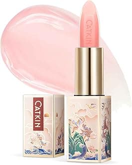 CATKIN Tinted Lip Balm Color Changing Lipstick Ultra Hydrating 100% Natural Lip Moistrurizer with Vitamin E Nourishing For Cracked & Dry Lips 0.12 oz Pink