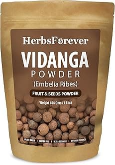 HerbsForever Vidanga Powder – Embelia Ribes – Digestion Care Herb – Non GMO, Organic, Vegan – 454 GMS