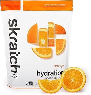 - Skratch Labs Hydration Sports Drink Mix – Real‑Fruit Electrolyte Powder for Fast Hydration & Endurance | Orange | 60 Servings | Vegan, Non‑GMO, Clean Ingredients