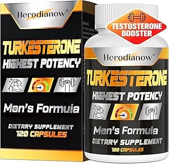 Testosterone Booster - 78,000mg Testosterone Supplement for Men, Mens Testosterone Booster for Muscle Builder Workout, Muscle Growth, Energy, Endurance, Strength, Stamina & Recovery - 120 Capsules