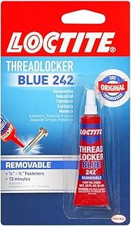 209728 Heavy Duty Threadlocker, 0.2 oz, Blue 242, Single Thread Locking Adhesive, 0.2 Fl. Oz (Pack of 1), 2