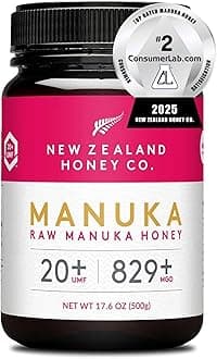 Raw Manuka Honey UMF 20+ / MGO 829+ | UMF Certified | 17.6oz | Pure Raw Honey