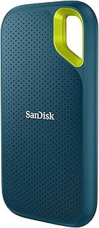 SANDISK Extreme Portable SSD 1TB (up to 1050 MB/s read, 1,000MB/s write, USB-C, NVMe Solid State Performance, IP65 rated for dust and water resistance, Updated Firmware) Monterey
