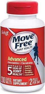 Schiff Move Free Advanced, 200 Tablets - Joint Health Supplement with Glucosamine and Chondroitin