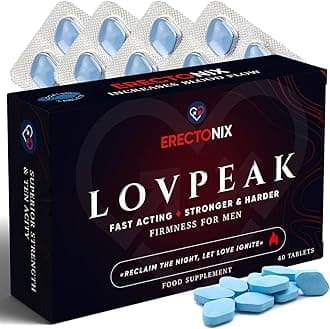 Lovpeak 40 Erectonix – Pills for Men 100 mg - Strong & Hard Performance - Mal...