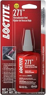 37479 271 Red Heavy Duty Threadlocker Bottle - 36 ml