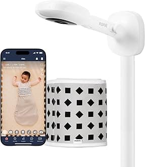 – Nanit Pro Smart Baby Monitor & Wall Mount – Wi-Fi HD Video Camera, Sleep Coach and Breathing Motion Tracker, 2-Way Audio, Sound and Motion Alerts, Nightlight and Night Vision, Includes Breathing Band