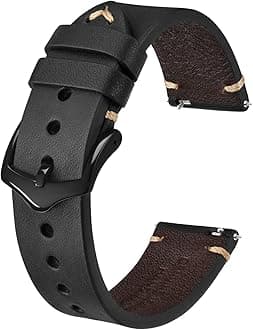 Men's Watch Bands, Hand-Stitched Leather Watch Straps, Quick Release, 18mm 19mm 20mm 21mm 22mm