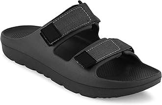 Smoothlite Men's Lightweight Ultra Smooth Slides || with Adjustable Upper Strap for Men