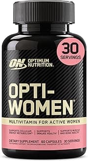 Optimum Nutrition Opti-Women Daily Multivitamin for Women, Immune Support Supplement with Iron, 30 Day Supply, 60 Count, (Packaging May Vary)