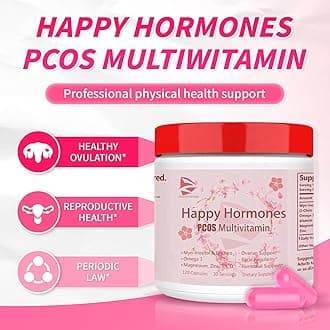 New Upgrade PCOS Multivitamin,2024 Multivitamin,Hormone Balance for Women-Cycle Support Supplements-Menopause and Mood Support Supplement PMS Support for Women (360 Capsules (Pack of 3))