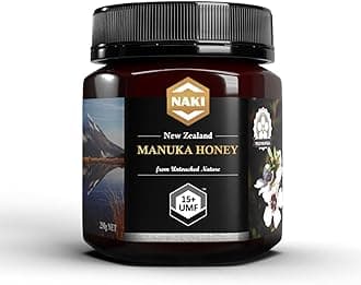 NAKI Manuka Honey Harvested, Tested. Traceable. Certified 100% New Zealand Honey - International Gold Award Winner (UMF 15+ MGO 510+, 8.8 oz)