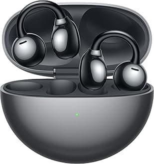 HUAWEI FreeClip Wireless Earbuds，Open Ear Bluetooth Earphones，Long Lasting Battery ，Subversive Open-ear，AI Crystal Clear Sound, Compatible with Android/iOS/Window,IP54 Dust and Water Resistance, Black
