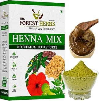 100% Organic Henna Mix Powder With Amla, Shikakai, Hibiscus, Bhringraj, Neem Powder For Hair Colour & Conditioning - 100Gms