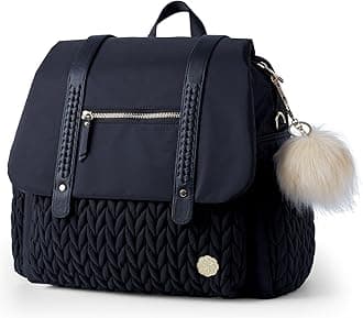 Diaper Bag BackPack Large Capacity Travel Mommy Bag Waterproof and Stylish with Changing Pad Baby Bag for Women and Girls