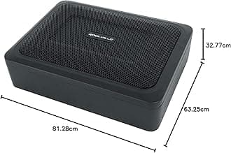 Rockville RW68CA 400w 6x8 Slim Under-Seat Active Powered Car/Truck Subwoofer Sub Black