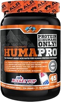HumaPro Essential Amino Acid Formula | EAA Protein Supplement | Supports Muscle Recovery & Performance | Vegan, Gluten Free | | 45 Servings (Rocket Pop)