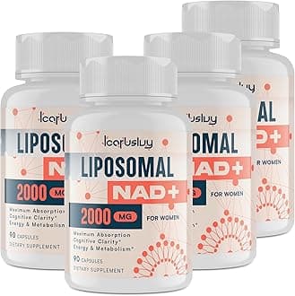 2000MG NAD Supplements for Women, NMN Alternative, Female Liposomal NAD+, with Ashwagandha, Berberine HCL, Ginkgo Biloba & Black Cohosh, Women Focused Formula, 360 Capsules